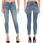 AMO denim twist in girl crush skinny distressed ankle jeans fits like a 31 or 12 Blue Photo 1