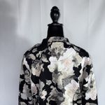 Isaac Mizrahi Live! Quilted Jacket With Floral Print With Pockets Size Medium Photo 6