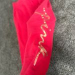 PINK - Victoria's Secret  Red Sweatpants Tapered Elastic Cuffs Photo 1