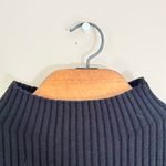 Boutique Mable Black Mock Neck Ribbed Top Photo 2