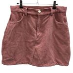 SheIn  Pink EZwear 2 Pocket Corduroy Mini Skirt Womens Large Photo 0