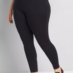 Lane Bryant NWT Black Ponte Legging Pull On High Rise Size 26/28 Short Casual Photo 0