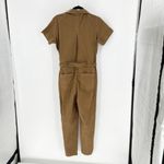 Veronica Beard Cropped cotton-blend twill jumpsuit brown tan casual size S Photo 1