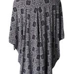 Altar'd State Altar’d State Navy/White Rayon Kimono Photo 6