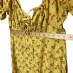 With Jean Loretta Cherry Puff Sleeve Mini Dress Women’s Size XS Yellow Cottageco Photo 10