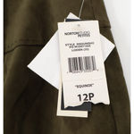 NWT Olive Green Vegan Suede Pencil Skirt Fall Business Casual Goblin Size 12P Photo 3