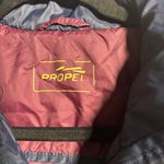 Source Unknown Propel Purple Blue Down Puffer Jacket Coat‎ Layered Womens L Outdoor Warm FLAWS Photo 2