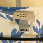 A New Day  NWOT Women's Short Sleeve Maxi Sundress Blue White Floral 2 Photo 5