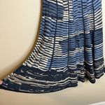 nic zoe dress Knit Abstract Art To Wear M Fit Flare NWT S191201 Blue Preppy Cute Photo 3