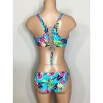 PilyQ New. floral lace up bikini set. Photo 3