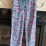 Self Esteem Comfy Pajama Pants  White Graffiti Fleece fits Womens XS Girls 14 Photo 2
