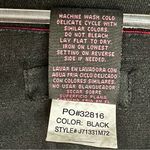 Speechless  Womens Size 9 Red Flower Embroidered Black Skirt Picnicore Craftcore Photo 6