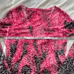 Vintage Y2K grunge biker Easyriders flame burnout pink & black mesh long sleeve Size L Photo 5