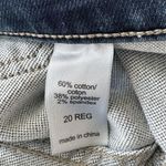 Maurice's SZ 20R Jeggings Jeans Whiskered Stretch Rear Pockets Zip-Fly Blue Photo 6