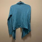 prAna Cardigan Wrap Sweater Teal Blue Long Sleeve Open Front Sz Medium Photo 2