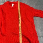 Aerie  Vibrant Red Crew Neck Sweater Photo 8
