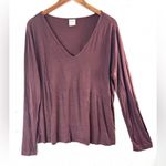 Soma XL Long Sleeve Ribbed Red Brick Top Photo 8
