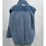 Cabin creek Vintage Painted Distressed Chambray Sleeveless Blouse Blue Size L Photo 5