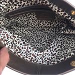 ILI Genuine Leather Golden Fold Over Clutch Photo 4