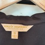 Simply Southern Black Sequin Bow Print Dress Size Small Photo 8