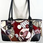 Brighton Matisse Canvas Shoulder Bag Purse Multi Color Floral H5080K Photo 1