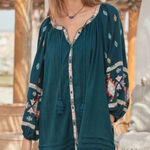 Sundance  cotton boho mini dress size‎ large Photo 0