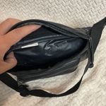 Vintage Northwest Territory Black Faux Leather 90s Fanny Pack Waist Belt Bag Photo 3