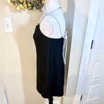C/MEO COLLECTIVE NWT Elevate Sparkle Strappy Mini Little Black Dress Sz 4🧡 Photo 7