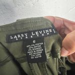 Larry Levine  Women's Green Stretch Cuffed Bootcut Trouser Pants Size 6 Photo 3