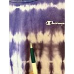 CHAMPION Purple Tie Dye Womens Sz L Crop Top 100% Cotton Size L Photo 1