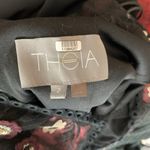 Theia Burgundy Midnight Dress Embroidered Lace AS Photo 7