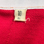 50s Vintage Red Open Front Double Breasted Blazer Pencil Skirt Wool Set Size 2 Photo 13