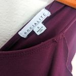 Socialite  Purple Plum Small‎ Scalloped Mini Skater Halter A-Line Dress Keyhole Photo 7
