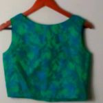 Sears 12 Blue Green Sleeveless Crop Top Dress Set Photo 2