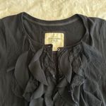 Abercrombie & Fitch  Y2K Navy Blue Ruffle Cardigan  Photo 2