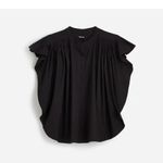 Madewell | Poplin Shirred Button-Up Shirt Photo 12