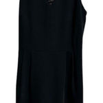 Banana Republic  Black Dress Sleeveless V-Neck Bow Back Career‎ Size 8P Photo 0