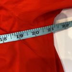 Women’s Red High Collar Asymmetrical Button Front Vintage Cottagecore Top Sz Lg Photo 7