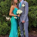 Sherri Hill  Prom Dress Teal Photo 3
