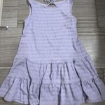 Anthropologie Lilac Textured Flounce Tiered Open-Back Sleeveless Dress- Size Small Photo 2