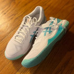 ASICS  Women's White and Aqua Athletic Shoes Photo 0