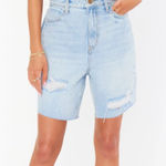 Show Me Your Mumu Brentwood Distressed Shorts Light Vintage Blue Sz 26 Photo 0