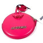 Jacquemus NWT Le Pitchou Round Coin Purse Dark Pink Photo 7