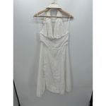 Banana Republic Womens White Linen Blend Halter Neck Blazer Dress Size 8 Tall Photo 1