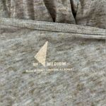 Anthropologie NWT Gray and Tan Heather Modal Knotted Open Back Long Sleeve Top M Photo 9