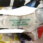 CALIA Women's Twisted Bandeau Bikini Top & Wide Banded HR Bottoms Set Size M NWT Blue Size M Photo 5