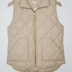 J.Crew  Beige Quilted Vest Photo 0