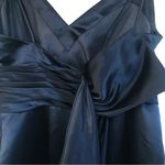 Bill Levkoff  1810 Navy Blue Long Evening Gown Bridesmaid Dress Formal Size 12 Photo 8
