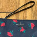 Kate Spade  Chelsea Medium Wristlet Nylon Pouch in Red Rose Toss Print Photo 1
