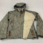 ALLYANCE Special Ops Olive Plaid Full Zip Snowboard Ski Jacket Youth XL Women XS Green Photo 1